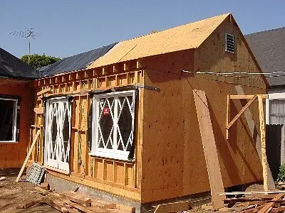 Room addition framing