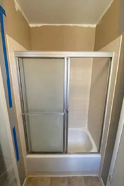 Tub to shower conversion, before