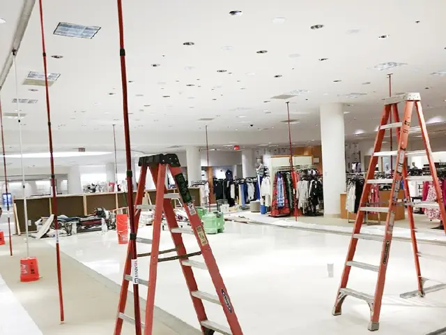 Retail store remodel in progress